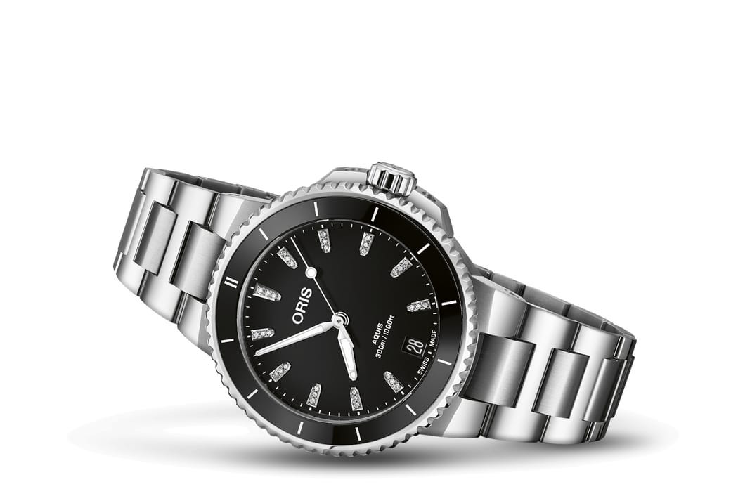 Oris Aquis Date Diamonds Automatic Watch 01 733 7792 4194-07 8 19 05P