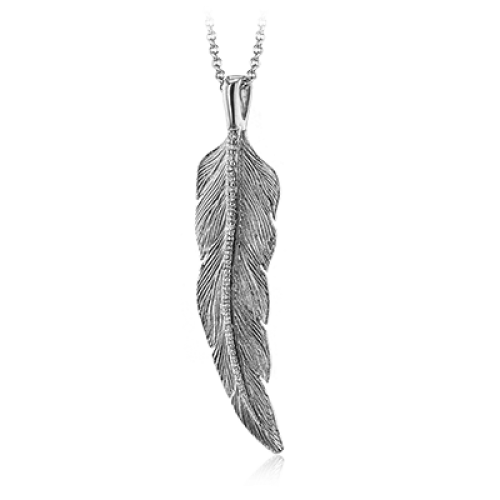 Zeghani Feather Necklace ZP917