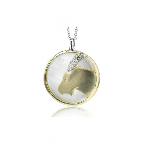 Zeghani Zodiac Signs Constellation Necklace Aries-y