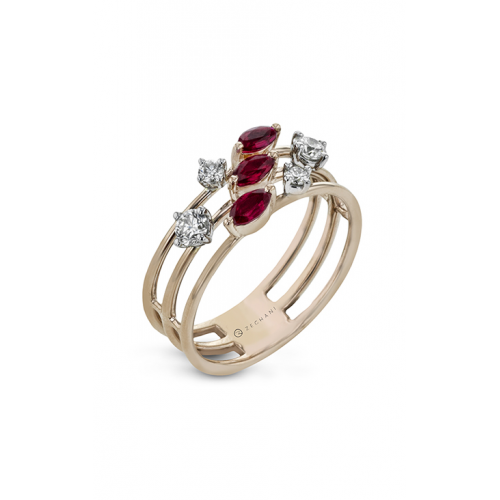 Zeghani Precious Stones Ring Zr1894