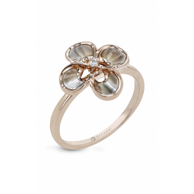 Zeghani Mother Of Pearl Fashion Ring Zr2065