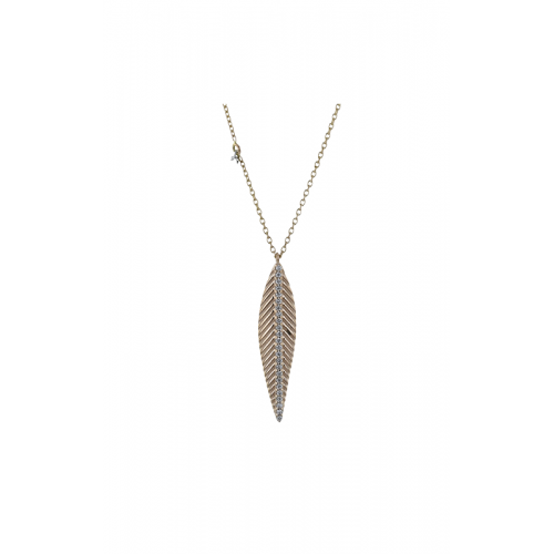 Zeghani Feather Necklace Zp1263