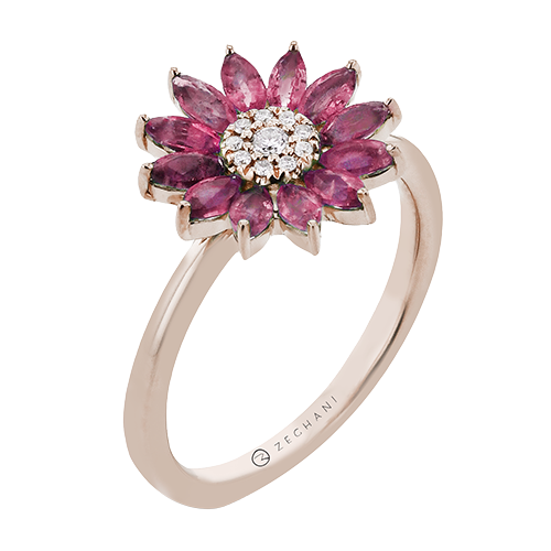 Zeghani Precious Stones Ring Zr2458-r