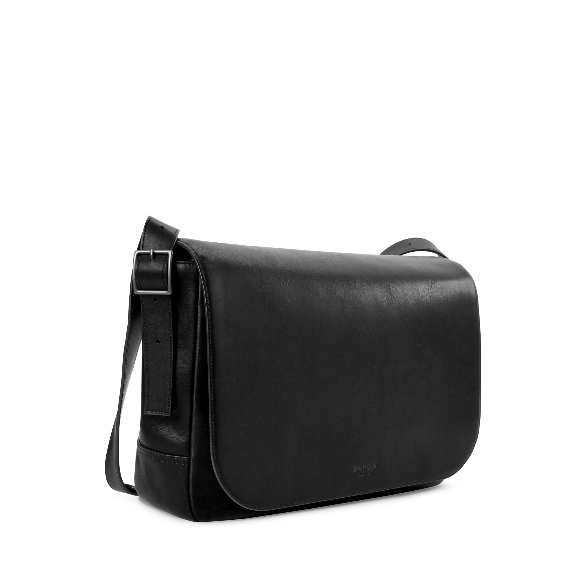 Shinola Leather Runwell Messenger Bag S0320294781-1-Blk-OS-VNM