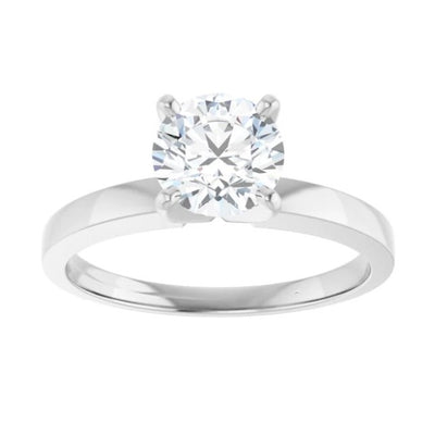 Lab-Grown 1 Carat Solitaire Diamond Ring