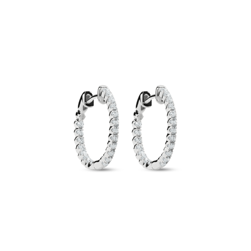Shinola Jewelry 1/2 Carat Diamond Hoop Earrings S1820309324-C-14kWG-OS-IND