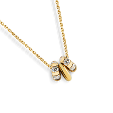 Shinola Jewelry Rondelle Charm Necklace S1820293879-C-14kYG-OS-THA