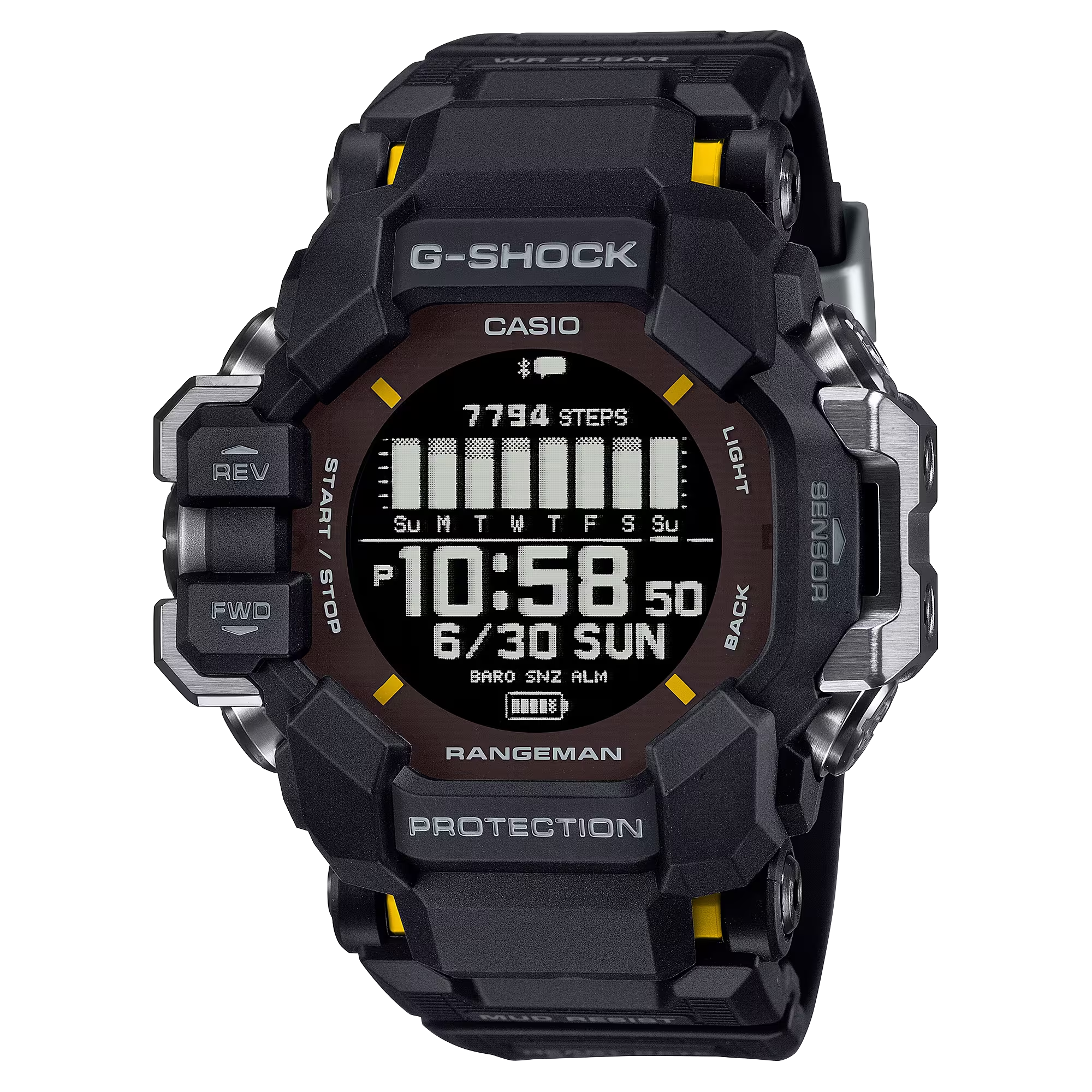 G-Shock GPRH1000-1 Master of G Rangeman GPS Solar Digital Display Black