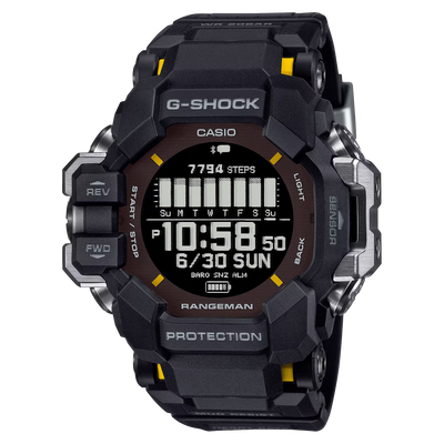 G-Shock GPRH1000-1 Master of G Rangeman GPS Solar Digital Display Black