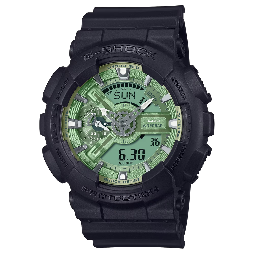 G-Shock GA110CD-1A3 Monochromatic Green Dial Ana-Digi