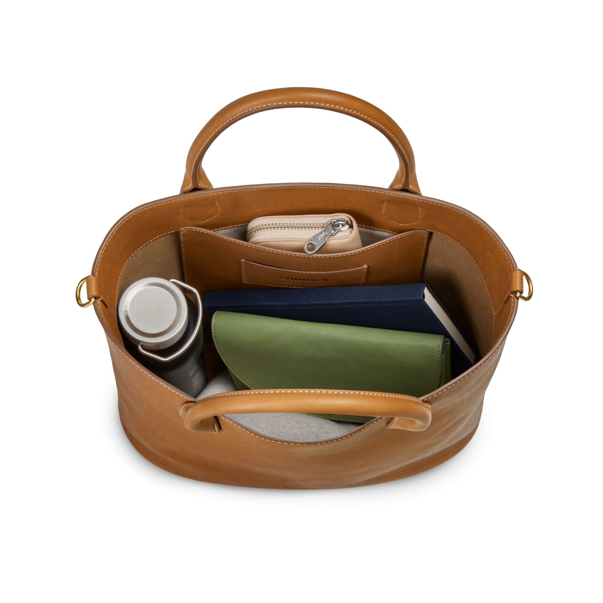 Shinola Leather 12 Hour Tote Bag S0320301992-1-Tan-OS-VNM