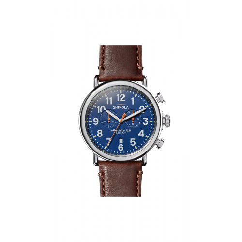 Shinola Runwell Chrono Watch S0110000047-1-Blu-47-USA