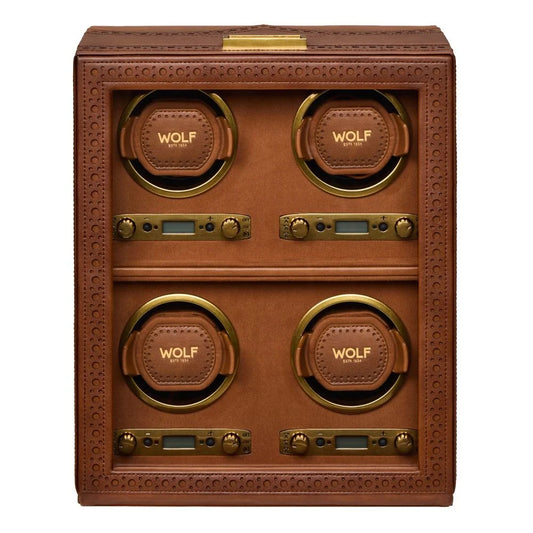 Wolf Brogue 4 Piece Watch Winder 440406