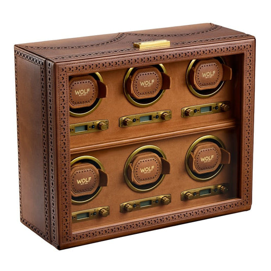 Wolf Brogue 6 Piece Watch Winder 440606
