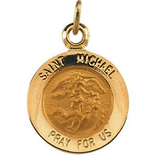 14K Yellow St. Michael Medal Pendant R5052:105129:P