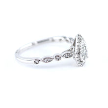 Tear Drop Diamond Engagement Ring 4690044