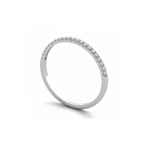 S Kashi & Sons Prong Set Wedding Band EN7330-BWG
