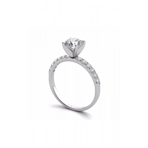 S Kashi & Sons Side Stone - Prong Set Engagement Ring EN6593WG