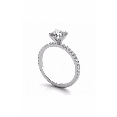 S Kashi & Sons Side Stone - Prong Set Engagement Ring EN7285WG