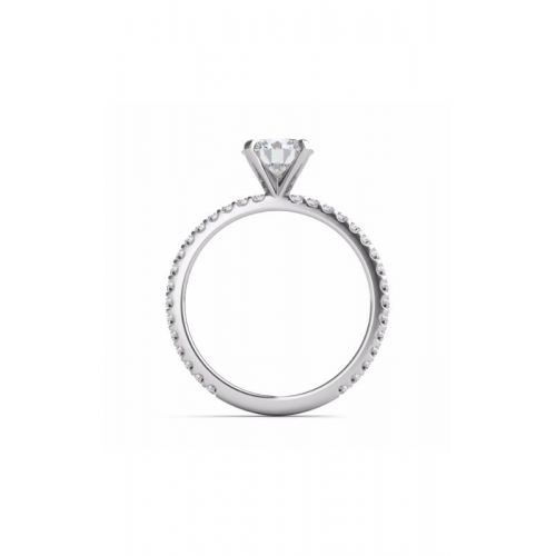 S Kashi & Sons Side Stone - Prong Set Engagement Ring EN7285WG