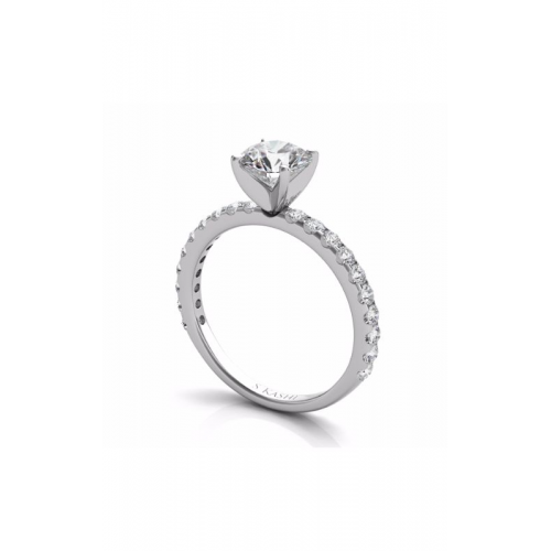 S Kashi & Sons Side Stone - Prong Set Engagement Ring EN7581WG