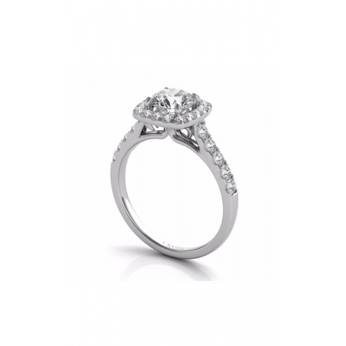 S Kashi & Sons Halo - Cushion Engagement Ring EN7452-1WG