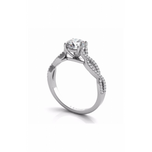 S Kashi & Sons Criss Cross Engagement Ring EN7325-1WG