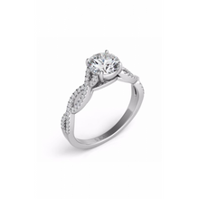 S Kashi & Sons Criss Cross Engagement Ring EN7325-1WG