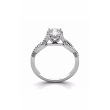 S Kashi & Sons Criss Cross Engagement Ring EN7325-1WG