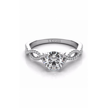 S Kashi & Sons Criss Cross Engagement Ring EN7325-1WG