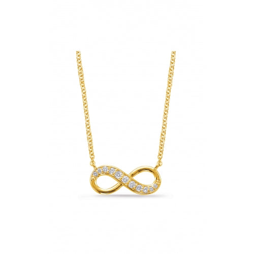 S Kashi & Sons Infinity Necklace N1203YG