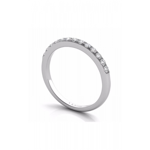 S Kashi & Sons Prong Set Wedding Band EN7195-BWG
