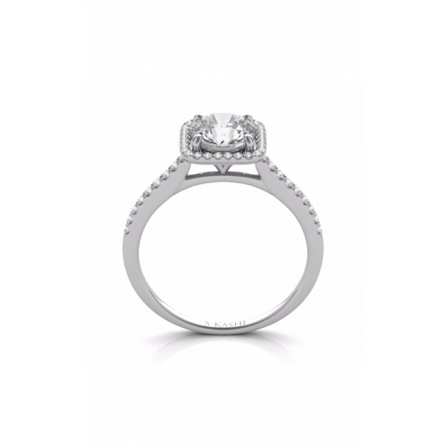 S Kashi & Sons Halo Engagement Ring EN7330-1WG