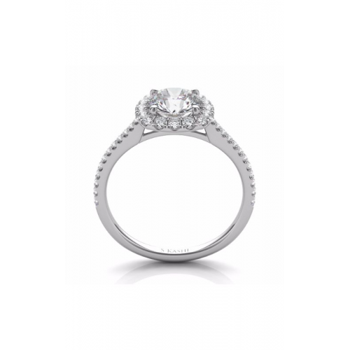 S Kashi & Sons Halo Engagement Ring EN7508-1WG