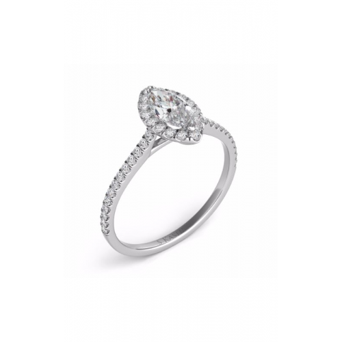 S Kashi & Sons Halo Engagement Ring EN7599-10X5MWG