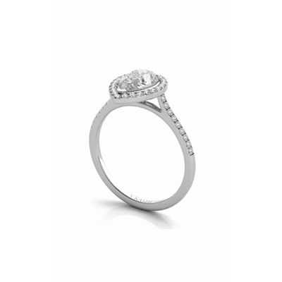 S Kashi & Sons Halo Engagement Ring EN7519-7X5MWG