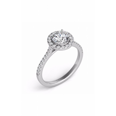S Kashi & Sons Halo Engagement Ring EN7370-30WG