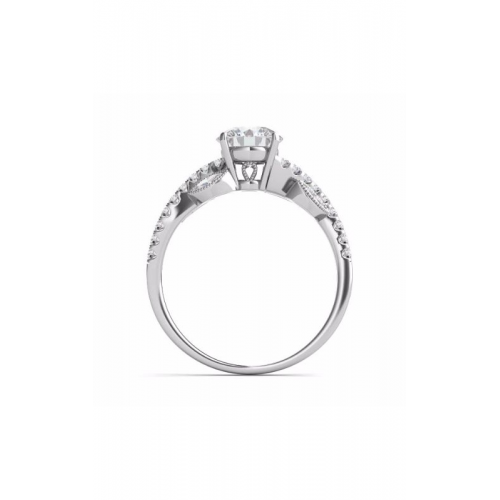 S Kashi & Sons Side Stone Engagement Ring EN7522-1WG