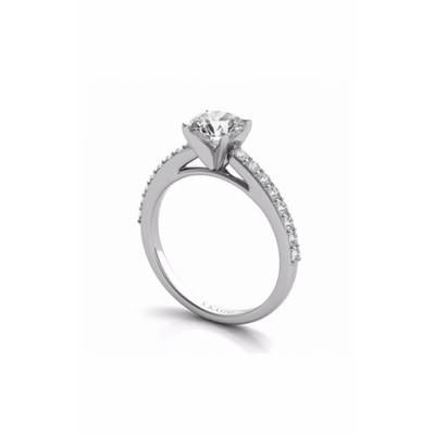 S Kashi & Sons Side Stone Engagement Ring EN7344WG