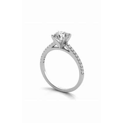 S Kashi & Sons Side Stone Engagement Ring EN7442WG