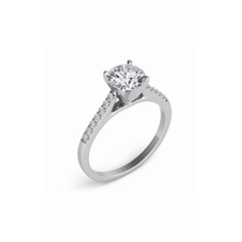 S Kashi & Sons Side Stone Engagement Ring EN7488WG