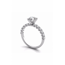 S Kashi & Sons Side Stone Engagement Ring EN7637WG