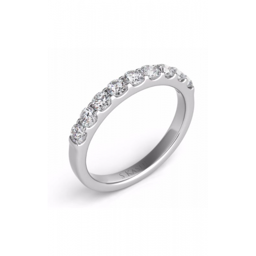 S Kashi & Sons Prong Set Wedding Band EN7164-BWG