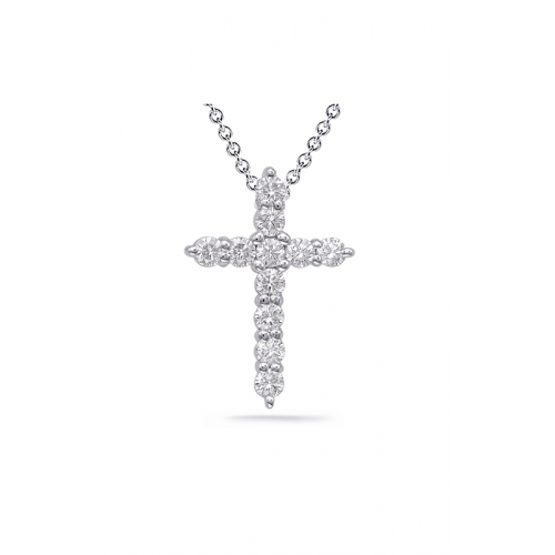 S Kashi & Sons Crosses Necklace P2089WG