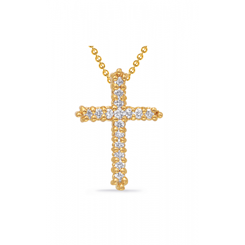 S Kashi & Sons Crosses Necklace P2572YG