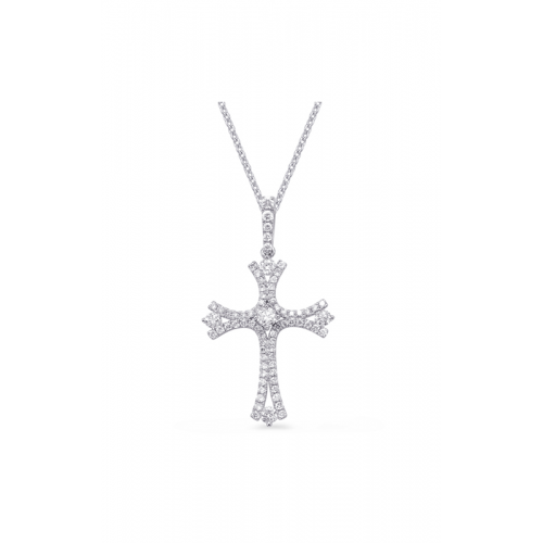 S Kashi & Sons Crosses Necklace P3224WG