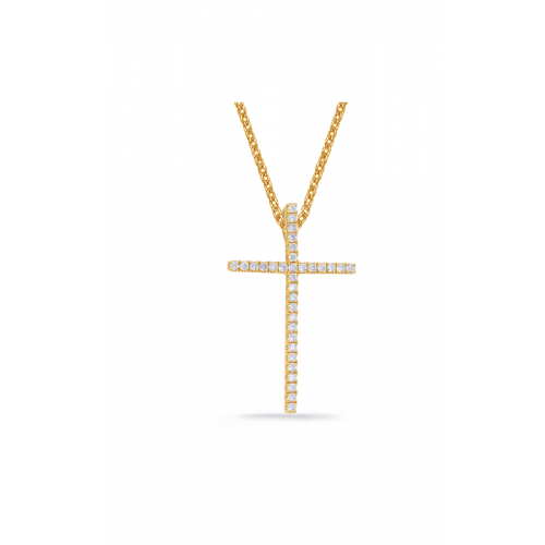 S Kashi & Sons Crosses Necklace P3144YG