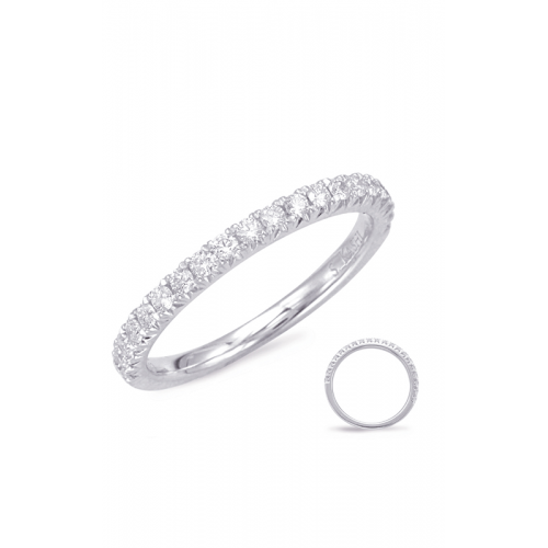 S Kashi & Sons Prong Set Wedding Band EN7892-BWG