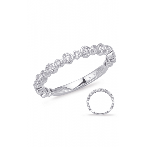 S Kashi & Sons Stackables Wedding Band EN8052-BWG