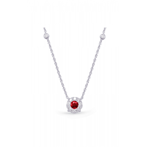 S Kashi & Sons Color Stone Necklace N1208-RWG